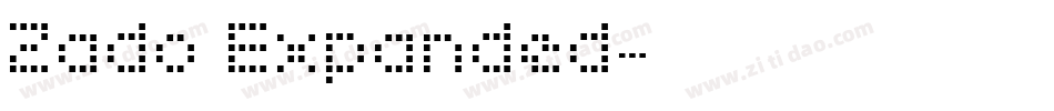 Zado Expanded字体转换